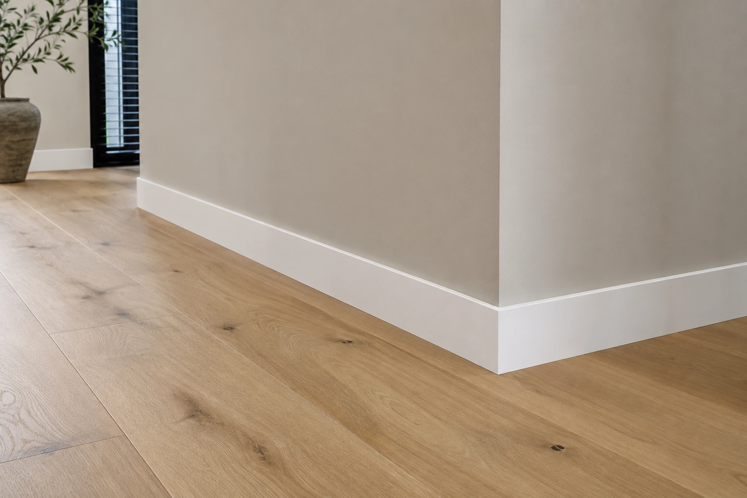 witte rechte mdf plinten