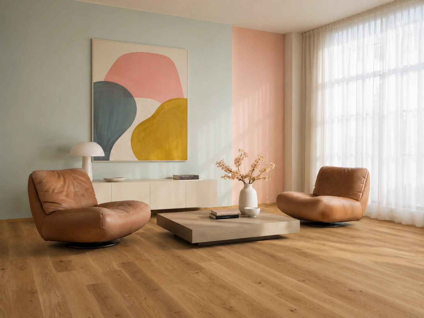 Otium at home lamelparket in een modern interieur