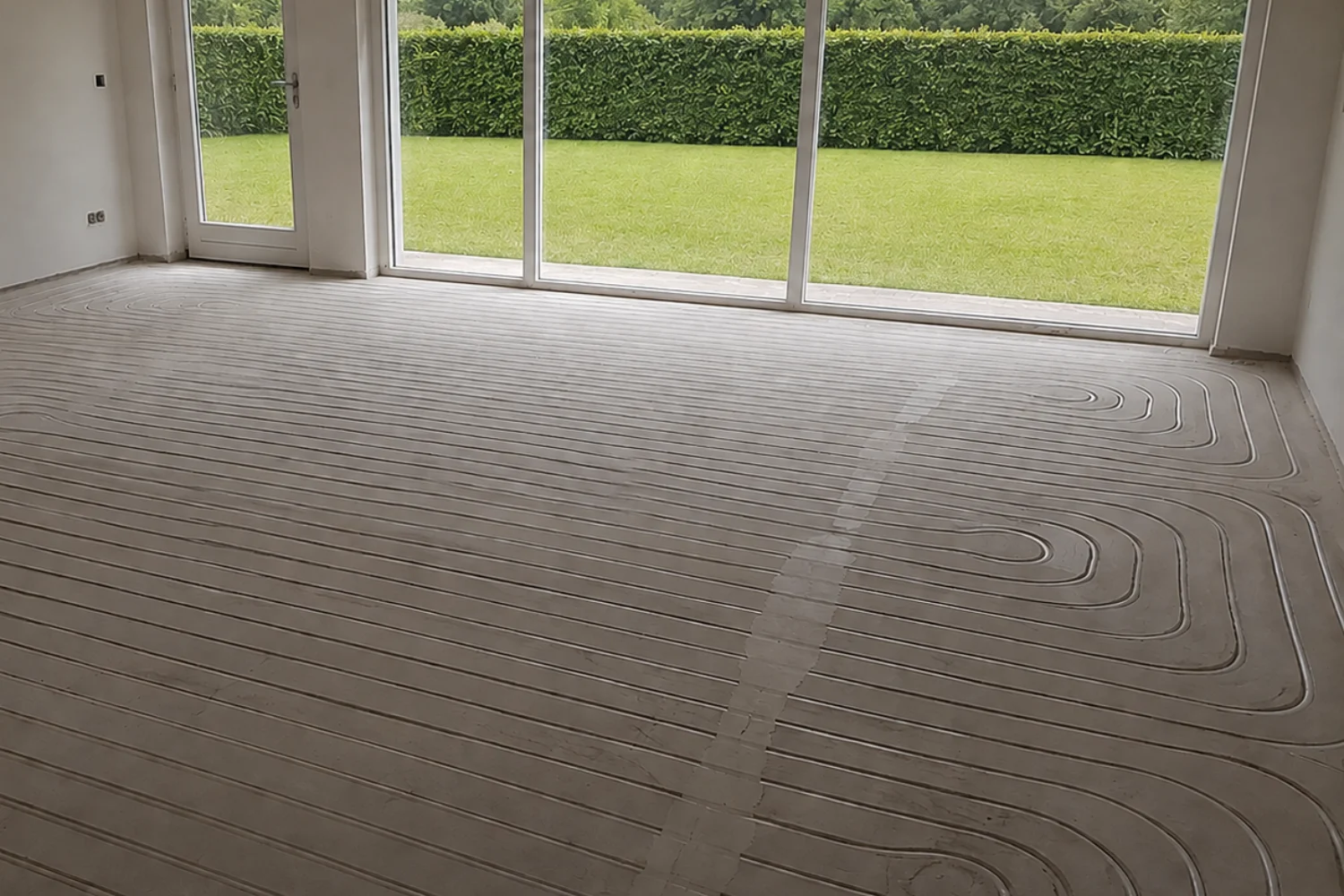 ingefreesd sleuven voor vloerverwarming